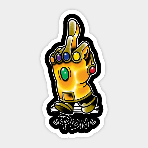 Infinity fucks Sticker by Ponnyc